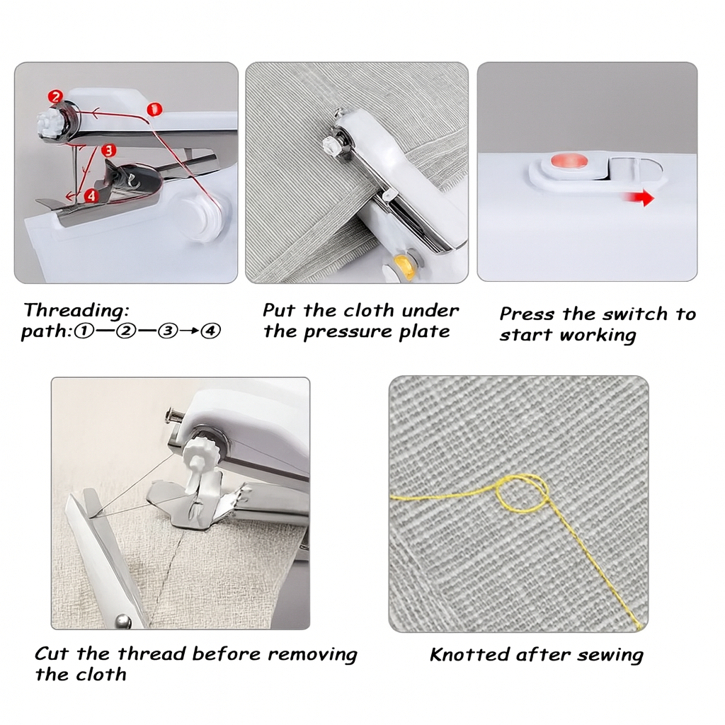 🧵 Pocket Stitch™ – Portable Electric Handheld Sewing Machine