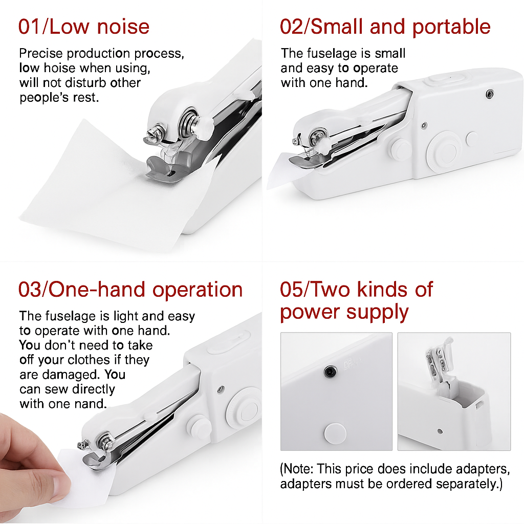 🧵 Pocket Stitch™ – Portable Electric Handheld Sewing Machine